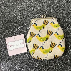 FIELD OF ROSES Kiss Lock Change Purse